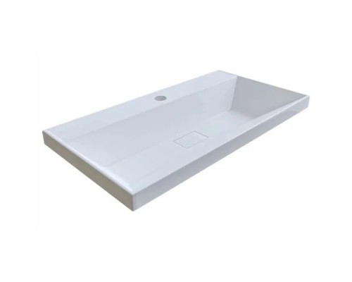 Раковина мебельная и на столешницу Madera, Classica Slim 70 - 700x360 цв. белый
