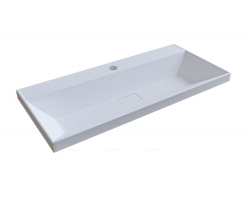 Раковина мебельная и на столешницу Madera, Classica Slim 80 - 800x360 цв. белый