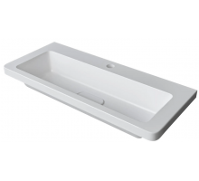 Раковина мебельная и на столешницу Madera, Modul Slim 80 - 800x360 цв. белый