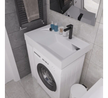 Раковина на стиральную машину Madera, Vega 80 - 800x500 цв. белый