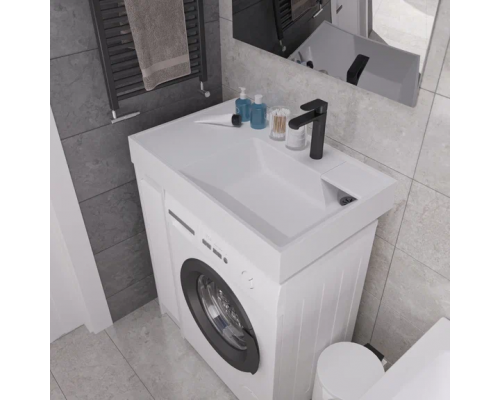 Раковина на стиральную машину Madera, Vega 80 - 800x500 цв. белый