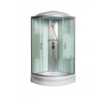 Душевая кабина МОНОМАХ  80/24 С МЗ 80х80 стекла с рисунком, профиль хром матовый
