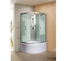 Душевая кабина МОНОМАХ Б/К 100/44 С МЗ 100х100 стекла с рисунком, профиль хром матовый