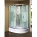 Душевая кабина МОНОМАХ Б/К  без крыши  90/70/24 МЗ L 90х70 стекла с рисунком, профиль хром матовый
