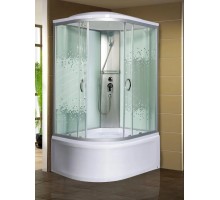 Душевая кабина МОНОМАХ XL 120/80/44 МЗ L 120х80 стекла с рисунком, профиль хром матовый