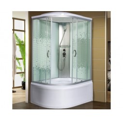 Душевая кабина МОНОМАХ XL 110/80/44 МЗ R 110х80 стекла с рисунком, профиль хром матовый