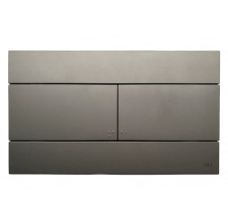 Кнопка смыва механическая OLI Slim 010216 серая soft-touch