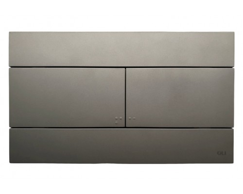 Кнопка смыва механическая OLI Slim 010216 серая soft-touch