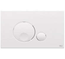 Кнопка смыва механическая OLI Globe 152949 белая Кнопка смыва механическая OLI Globe 152949 белая