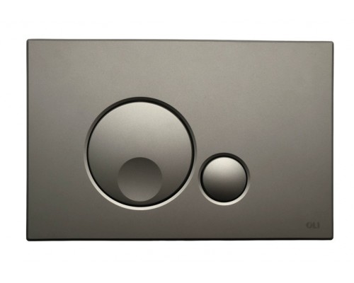 Кнопка смыва механическая OLI Globe 152953 серая soft-touch