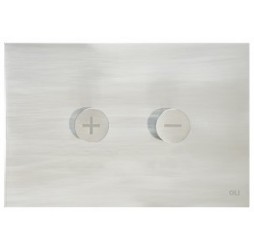 Кнопка смыва пневматическая OLI Trumpet 046199 сталь хром матовый