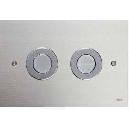 Кнопка смыва пневматическая OLI Trend 656506 сталь мат. хром (антивандальная)