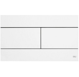 Кнопка смыва механическая OLI Slim 659041 белый