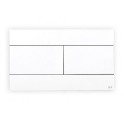 Кнопка смыва механическая OLI Slim 659042 белый матовый