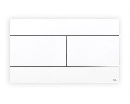 Кнопка смыва механическая OLI Slim 659042 белый матовый