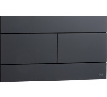 Кнопка смыва механическая OLI Slim 659055 черная soft-touch Кнопка смыва механическая OLI Slim 659055 черная soft-touch