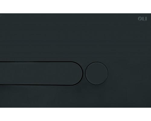 Кнопка смыва механическая OLI Iplate 670005 черный soft-touch