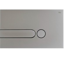 Кнопка смыва механическая OLI Iplate 670006 хром матовый Кнопка смыва механическая OLI Iplate 670006 хром матовый