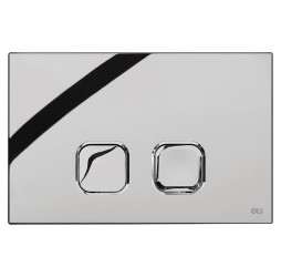 Кнопка смыва механическая OLI Plain 070827 хром
