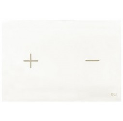 Кнопка смыва электронная OLI Glassy 878849 белое стекло (сенсор)