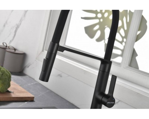 Смеситель PAULMARK BARREL Ba214029-AN, (черный/антрацит)