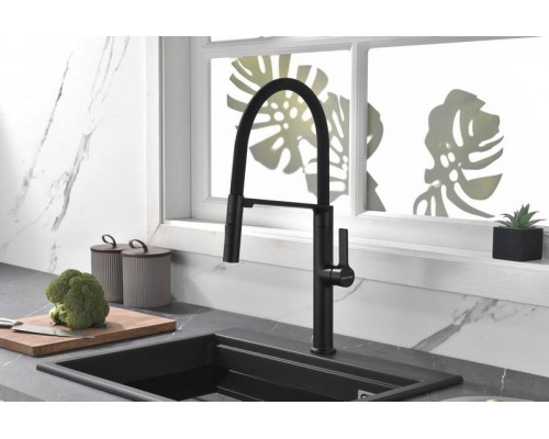 Смеситель PAULMARK BARREL Ba214029-AN, (черный/антрацит)