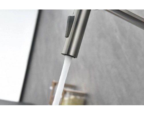 Смеситель PAULMARK BARREL Ba214029-BS, (стальной/нержавеющая сталь)