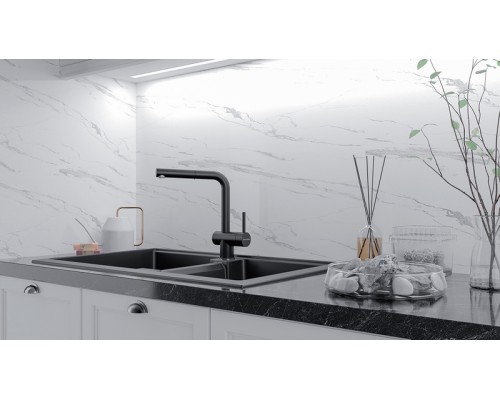 Смеситель PAULMARK DOSSE Do214418-401 (черный/антрацит)