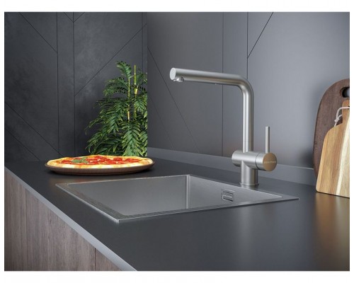 Смеситель PAULMARK DOSSE Do214418-SS (стальной/нержавеющая сталь)