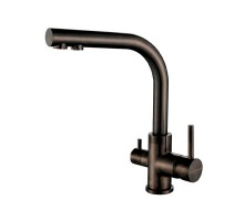 Смеситель PAULMARK ESSEN Es213011-GM, (черный/вороненая сталь) Смеситель PAULMARK ESSEN Es213011-GM, (черный/вороненая сталь)