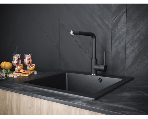 Смеситель PAULMARK HONNER Ho212018-401TB (черный/антрацит)