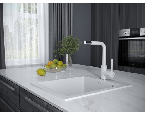 Смеситель PAULMARK HONNER Ho212018-431TW (белый/белый матовый)