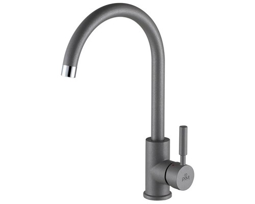 Смеситель для кухни Holstein, серый дым, Ho212063-GRS, Paulmark