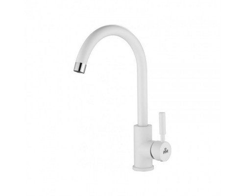 Смеситель для кухни Holstein, белый металлик , Ho212063-431(WH), Paulmark