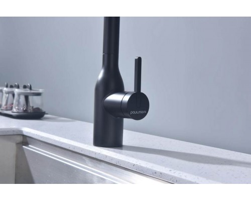 Смеситель PAULMARK MAGNETO ONE Ma213188-AN, (черный/антрацит)