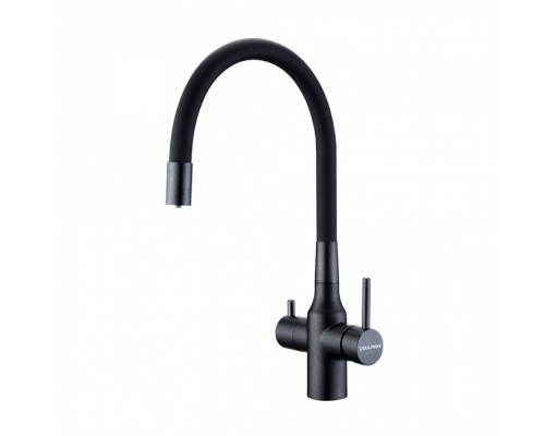Смеситель PAULMARK SALIX Sa213419-418(BLM), (черный/черный металлик)