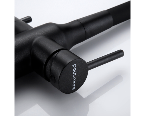 Смеситель PAULMARK SALIX Sa213419-418(BLM), (черный/черный металлик)