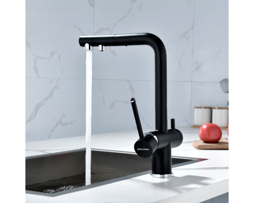 Смеситель PAULMARK SERPENTINE Se213222-401(AN), (черный/антрацит)