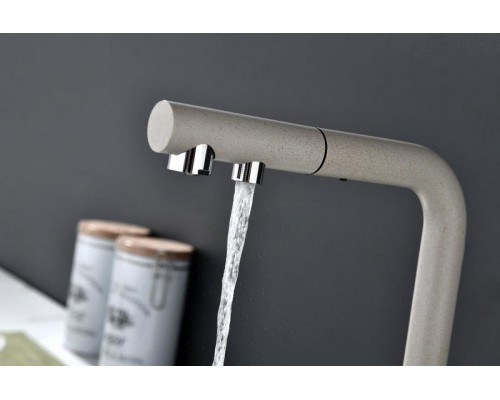 Смеситель PAULMARK SERPENTINE Se213222-BE, (бежевый)