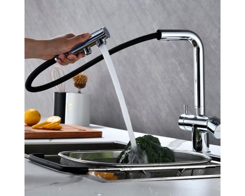 Смеситель PAULMARK SERPENTINE Se213222-CR, (хром)