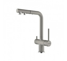 Смеситель PAULMARK SERPENTINE Se213222-GRS, (серый/серый дым)