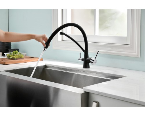 Смеситель PAULMARK SIEGEN Si213111-308, (черный)