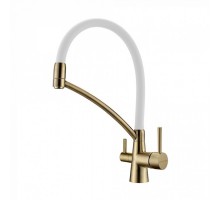 Смеситель PAULMARK SIEGEN Si213111-BRw, (бронза/белый) Смеситель PAULMARK SIEGEN Si213111-BRw, (бронза/белый)