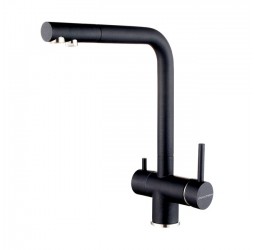 Смеситель PAULMARK SKALEN Sk213020-418, (черный/черный металлик)