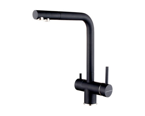 Смеситель PAULMARK SKALEN Sk213020-418, (черный/черный металлик)