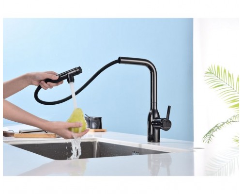 Смеситель PAULMARK VIPER Vi213105-GB, (черный/черный глянцевый)