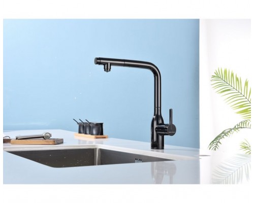 Смеситель PAULMARK VIPER Vi213105-GB, (черный/черный глянцевый)