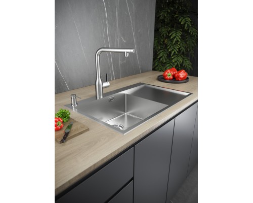 Смеситель PAULMARK VIPER Vi213105-NI(BS), (стальной/нержавеющая сталь)