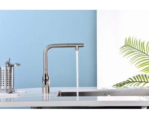 Смеситель PAULMARK VIPER Vi213105-NI(BS), (стальной/нержавеющая сталь)