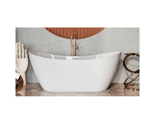 Ванна акриловая Polimat ABI 180x80 отдельностоящая, графит